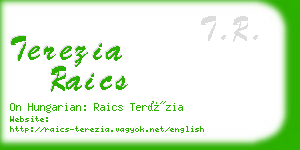 terezia raics business card